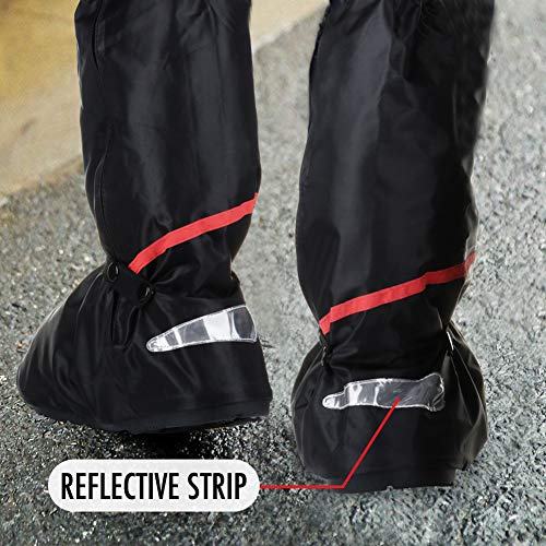 Waterproof Motorcycle Rain Boots Shoe Covers Bike Riding Reflective