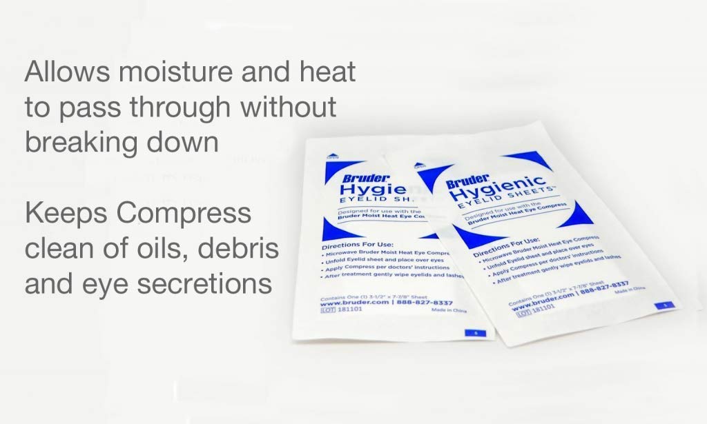 Bruder Hygienic Eyelid Cleansing Sheets Micro Fine Individually Wrapped Untreated Sheets 35 Count Box : Beauty