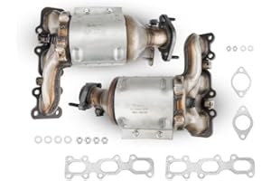 MARSFLUX Catalytic Converter Replacement For 2013-2019 Explorer/Taurus/Flex 3.5/3.7L, 2015-2018 Edge 3.5/3.7L, 2013-2016 MKZ/MKS 3.7L Replace 16728, 641478, 16721, 641479 (EPA Compliant)