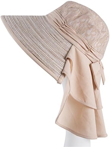 Women Summer Foldable Visor Hat Sun UV Protection Beach Cap Large Brim