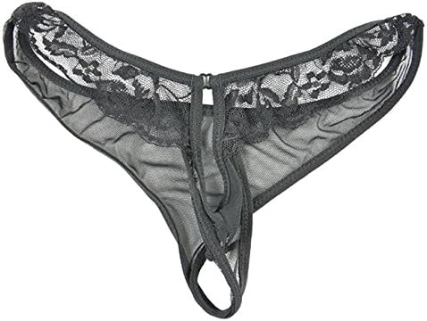 OFIN Men Low Rise Lace Burnout Posing Strap Smooth Lingerie G String