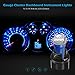 Partsam T5 73 74 5050 SMD Instrument Panel LED Light Gauge Cluster Indicator Bulbs Dash Light with Twist Socket, Blue, Pack of 10