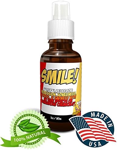 Natural Depression Relief, Stress &amp; Depression Reduction Without Pills, Lifetime Warranty! 30ml Best Therapy For Anxiety, Stress, &amp; Depression. Easy Spray, No Side Effects! Made USA By Grandma Said So
