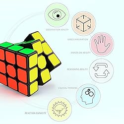 Speed Cube 3x3,Classic Magic Cube Puzzle Toy Size