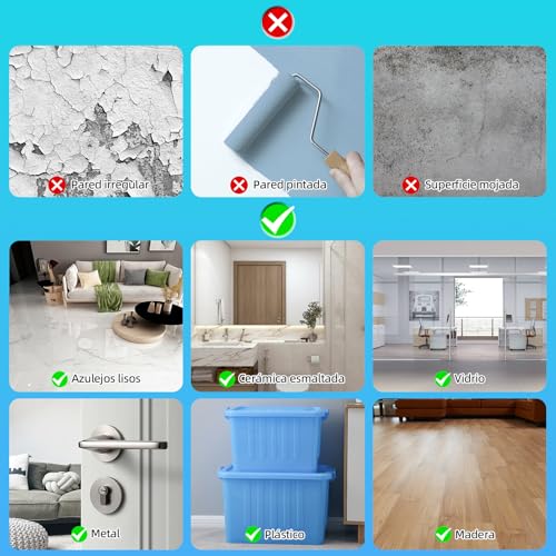 LSXD Cinta Doble Cara Extrafuerte, 3 Rollos 5M Nano Tape con Tijera, Adhesivos Doble Cara Transparente, Reutilizable y Lavable, Ideal para Pared, Cocina, Manualidades y Fijación de Fotos