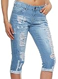VIP Distressed Skinny Capri Jeans