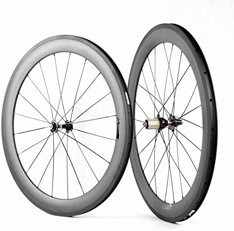 Hongtan 700C Carbon Bike Wheelset Road Bike Clincher Rim Shimano 10/11 Speeds