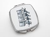 Anatomy Compact Mirror pocket, lipstick, makeup accessory medical student doctor nurse anatomical heart