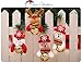 Christmas Jingle Bells Ornament for Home, Christmas Tree, Door,12 PCS Hanging Pendant Decorations, Santa, Snowman, Reindeer, Bear