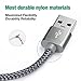 USB C Cable, USB A to USB C Charger (2-Pack 6.6ft) Nylon Braided Fast Charging Cord Compatible with Samsung Galaxy Note 9 S9 S8 Note 8, LG V30 G6 G5, Pixel (Grey)