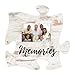 P. Graham Dunn Memories White Distressed Wood Look 4 x 6 Wood Puzzle Wall Plaque Photo Frame