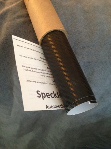 240" X 60" (20' X 5' FT) Black Carbon Fiber Vinyl Car Wrap Film