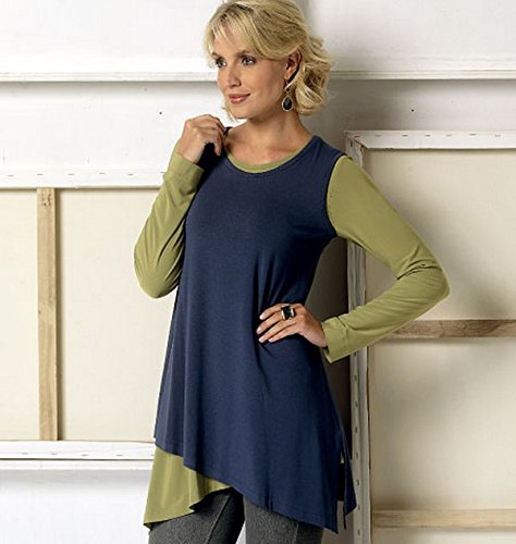 Vogue Patterns V9057ZZ0 V9057 Misses' Top Sewing Template, ZZ (LRG-XLG-XXL)