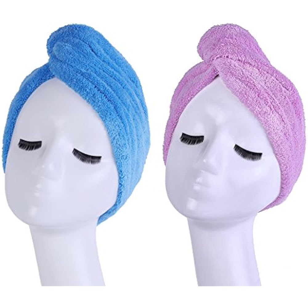 Hair Drying Towels Microfiber Wrap For Shower Bath Long Soft