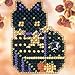 Haunted Kitty Beaded Counted Cross Stitch Halloween Ornament Kit Mill Hill 2001 Autumn Harvest MHAH43