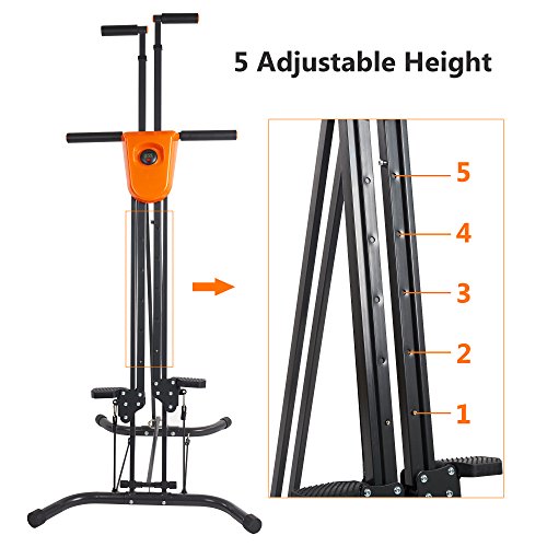 KARMAS PRODUCT Step Machine Climbing Vertical Climber Fitness with Digital Display