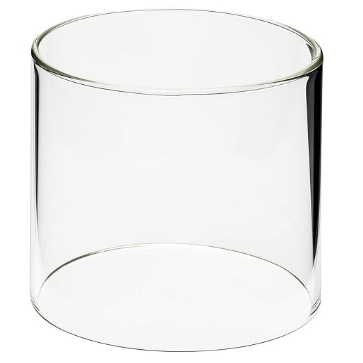 Cambrian Glaszylinder transparent, Außendurchmesser 55,5 mm, Innendurchmesser 48,5 mm, Höhe 67 mm, Grubenlampen 4120, 4124, 4