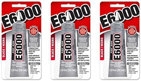 E6000 237039 Multipurpose Adhesive, Black, 2 oz (Тhree Pаck)