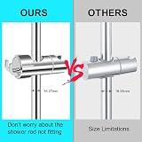 OSDUE Shower Head Holder 16-27mm Adjustable 360° Rotation Chrome view 4