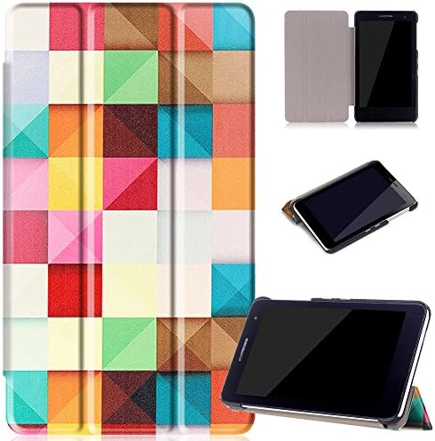 Case For Huawei MediaPad T2 /T1, 7.0" Tablet Ultra Slim Lightweight Flip Case with Fold Stand Cover Bumper Back Protection Case -3WLT