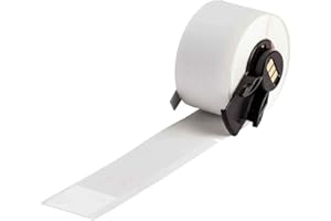 Brady PTL-23-427 TLS 2200/TLS PC Link 4" Height, 1" Width, B-427 Self-Laminating Vinyl, White And Translucent Color Label (100 Per Roll)