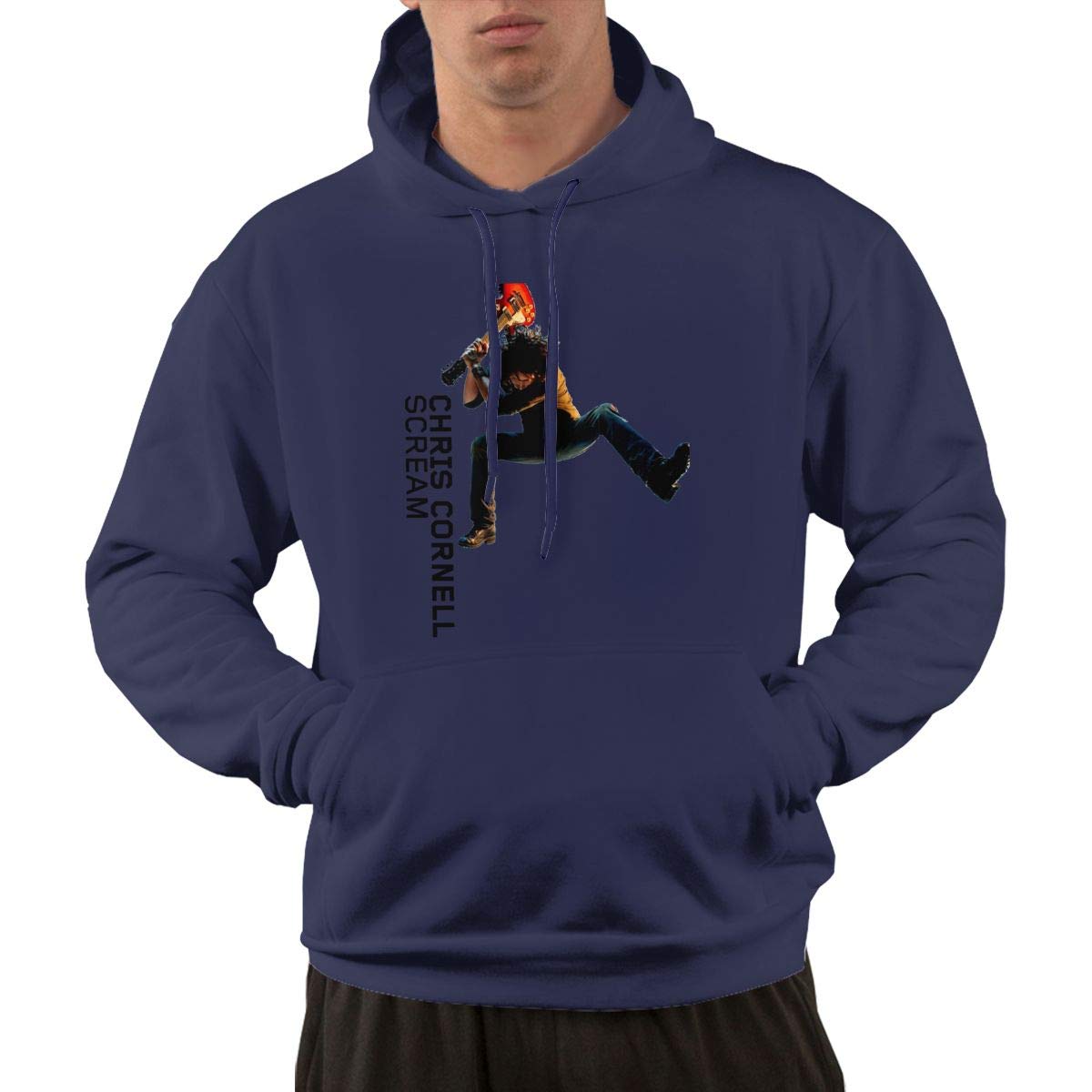 Elijaho Chris Cornell Scream S S Sweater With Pocket Navy Shirts