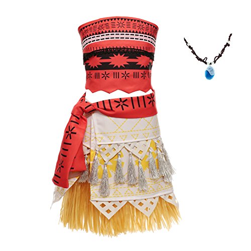 Muababy Moana Natives Polynesian Princess Costume Dress Necklace For Adult Kids Adult S Buy Online In Bahrain At Desertcart