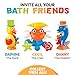 BOOBAALOO Dolphin Bath Toy - Baby Toys for Toddlers and Infants - Fun, Interactive and Developmental Toys for Babies Making Bath Time Fun
