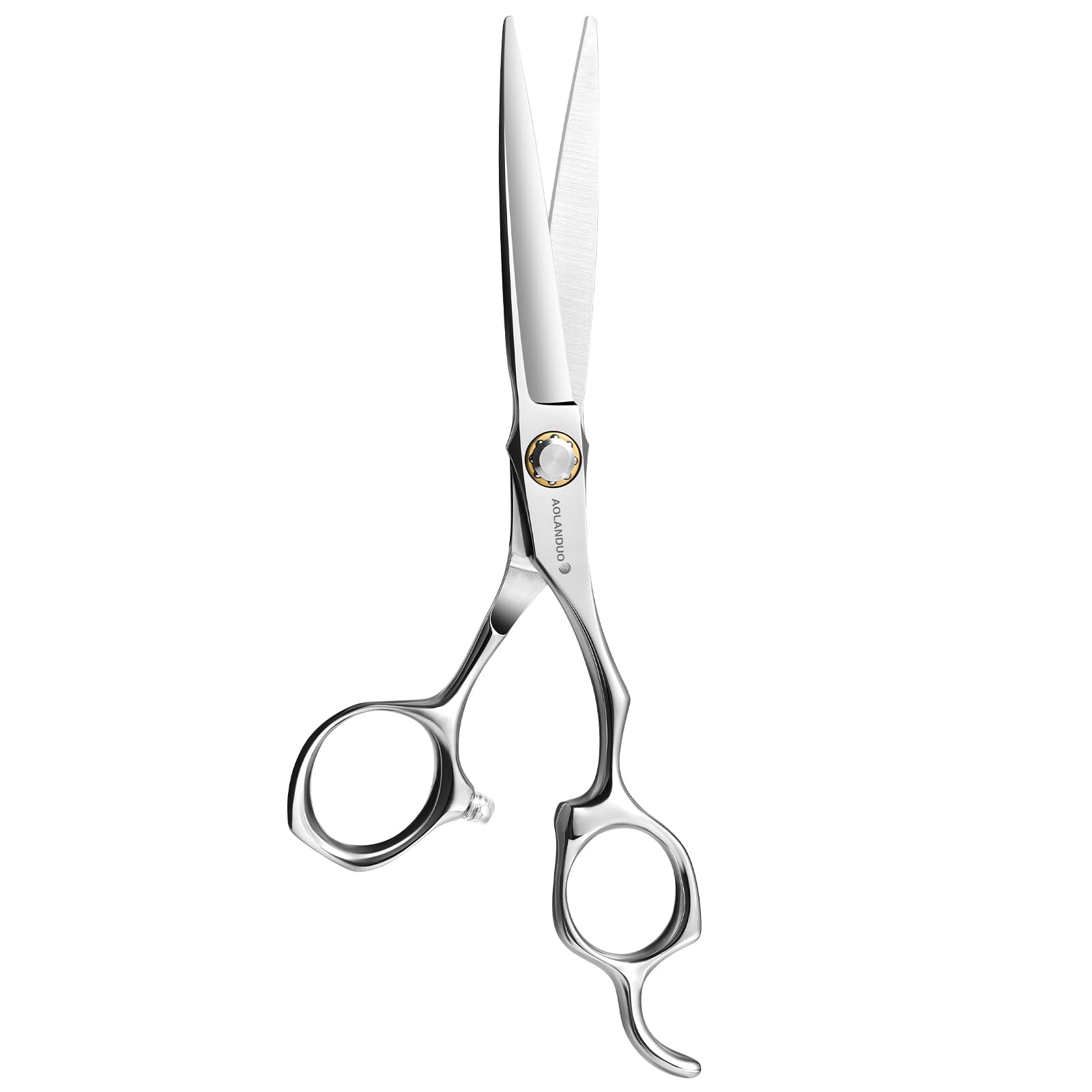 AOLANDUO 6" Hairdressing Shears - Japanese VG10 Stainless Steel Barber Scissors - Extremely Sharp Offset Design for Salon Stylists Beauticians - Professional Hair Cutting Tool
