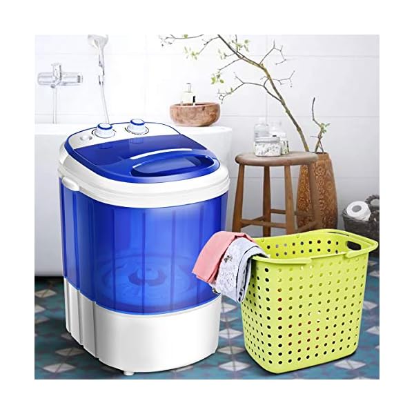 COSTWAY Mini Washing Machine, Portable Washer for Compact Laundry