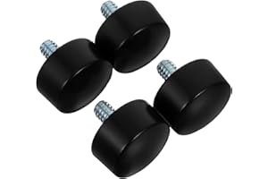 BESPORTBLE 4pcs Black Curtain Rod End Caps Finials 19mm Plastic Decorative Curtain Pole Replacement Ends for