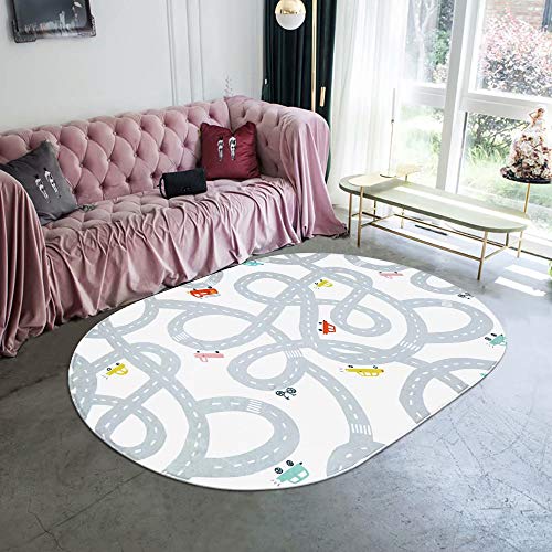 LIVEBOX-Road-Traffic-Kids-Play-Mat-4-x-6-Playroom-Area-Rug-Soft-Flannel-Children-Carpet-Great-for-Educational-Fun-with-Cars-and-Toys-Throw-Rug-for-Living-Room-Bedroom-Nursery-Best-Shower-Gift