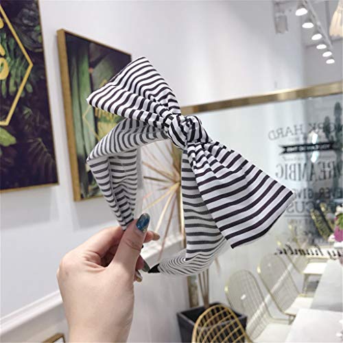 Fashion Stripe Bow Hairband, Women Mesh Lace Hair Head Hoop Sweet Girls Hair Headband New Headwrap Hair Band Hoop