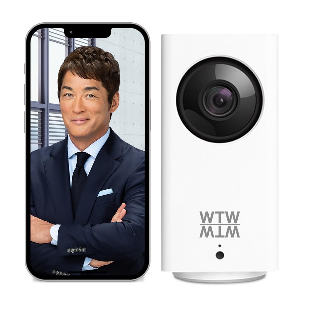 WTW 塚本無線 みてるちゃん WTW-IPW108JC3 見守り 赤ちゃん 自動追跡 Wi-Fi ホームカメラ スマホ 日本語アプリ ワイヤレスカメラ ペット ネットワークカメラ商品画像