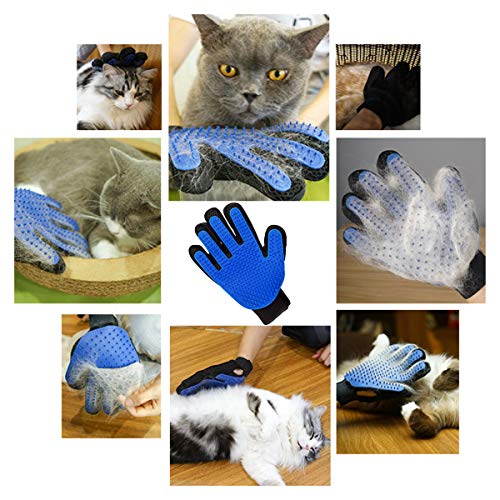 Pet Grooming Glove Brush Bathing Massage Gloves Efficient Pets Hair Remover Mitt Perfect for