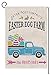 BLKWHT Easter Egg Farm Truck Garden Flag Vertical Double Sided 12.5 x 18 Inch Farmhouse Spring Yard Decor