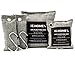 IE.HOME 100% All Natural Activated Bamboo Charcoal Air Purifying Deodorizer Bags 4 Pack Set | 3 Sizes (500g, 200g, 75g x 2) + BONUS S Shaped Hooks x 2 + Cotton Fiber Cord
