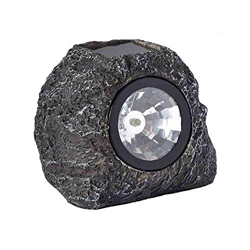 Pack of 4 Smart Garden Solar High Performance Super Bright 3 Lumen Spotlight Garden Path Granite Rock