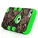 Mollycoocle Hybrid Shockproof Silicone Plastic Protective Hard Case for Apple iPod Touch 5 5th Generation