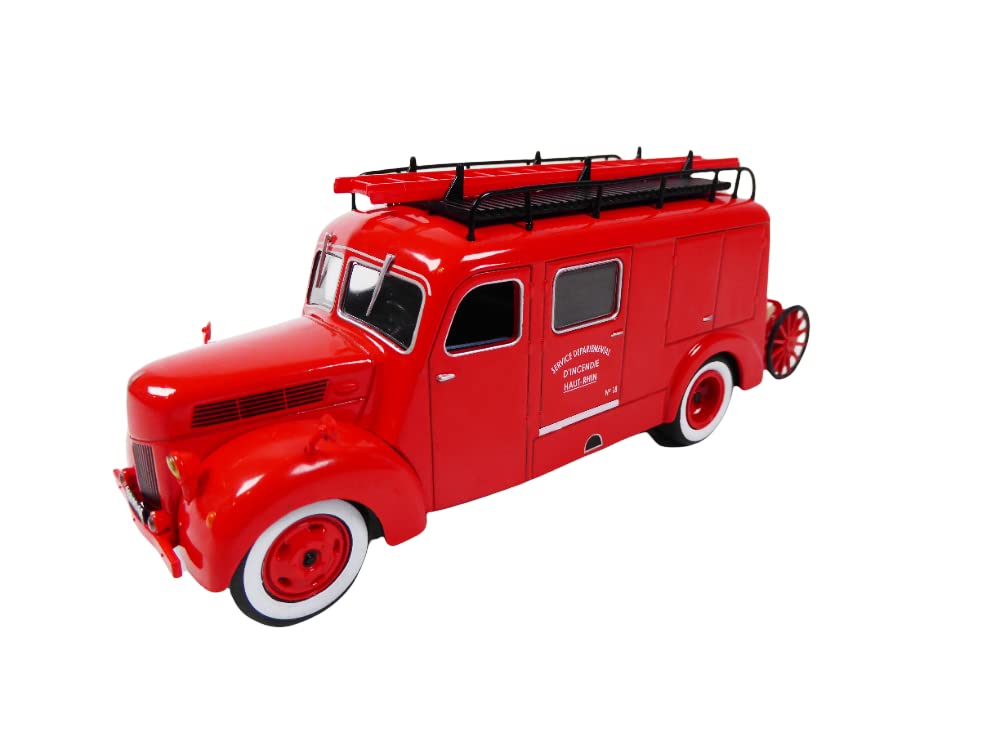 OPO 10 - Fire Truck 1/43 compatible with FORD F798T FIN TUBINCENDIE SDI Haut-Rhin (Ixo P09)