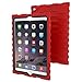 Apple iPad Air 2 Red Shock Drop Hard Candy Cases Silicone Rugged Shock Absorbing Protective Dual Layer Cover Case