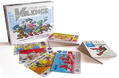 Science Ninjas : Valence Card Game- Advanced Chemistry + Simple Rules + Ninjas! Teach Kids How Molecules Form and Chemicals Interact!
