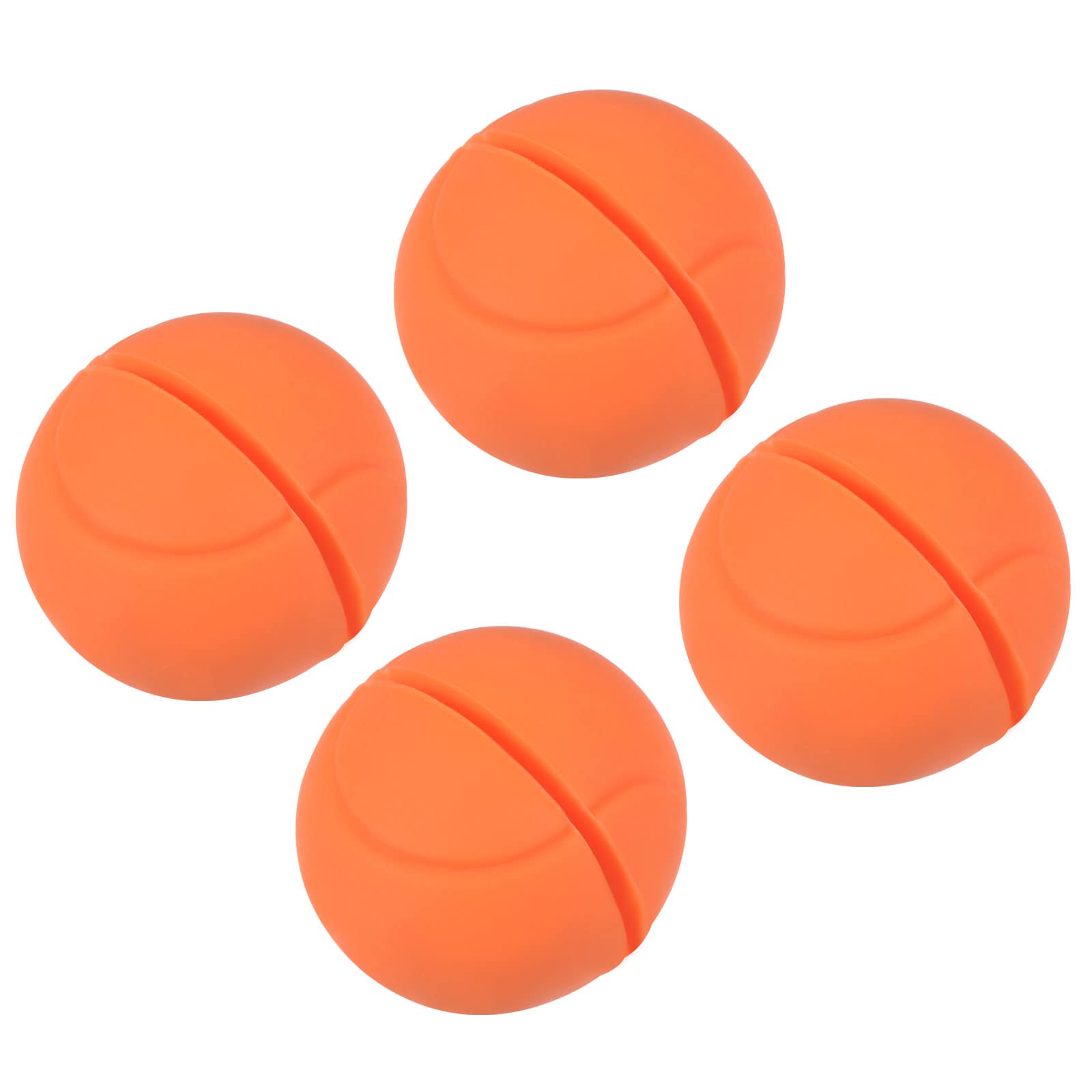 PATIKIL Tennis Vibration Dampener, 4 Pack Silicone Racquet Shock Absorber Racket String Damping, Orange