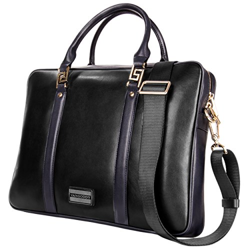 VanGoddy Genuine Leather Briefcase Messenger Bag for Asus 11.6-inch Laptops / Tablets