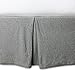 Burt's Bees Baby - Crib Skirt, 100% Organic Crib Skirt for Standard Crib and Toddler Mattresses (Heather Grey)