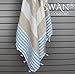 Swan Comfort 100% Cotton Pestemal Turkish Bath Towel, 39