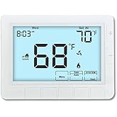 Programmable Thermostat for Home,Auto Changeover Heat Pump Thermostat for Multi-Stage,2 Heat/2 Cool or 4 Heat/2 Cool, Ultimat