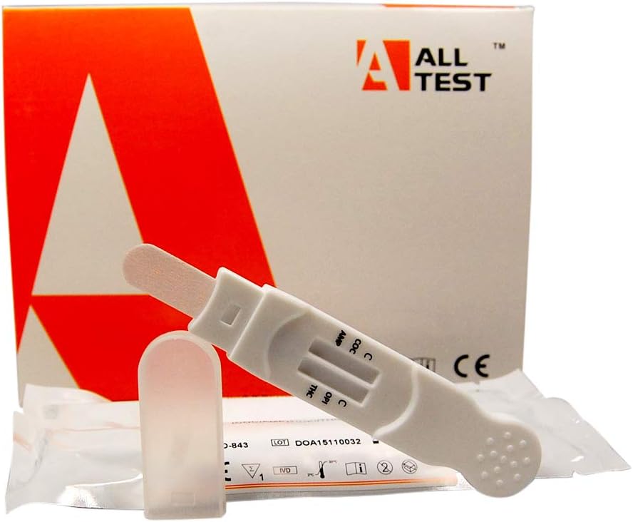 Instant Saliva Drug Testing Kit ~ Screens for 4 Drugs in 1 Test Cannabis ~ Cocaine ~ Heroin ~Amphetamine