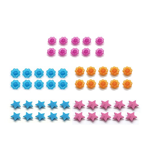 EONMIR 50 Pcs Bicycle Wheel Decorations, Bike Wheel Spoke Beads, Cute Fun Kids Bike Accessories