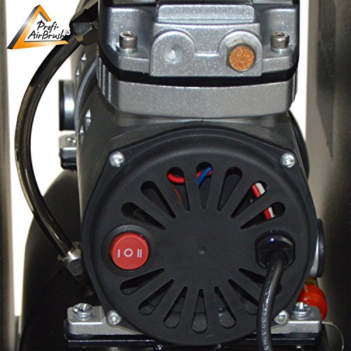AirBrush Kompressor Duo-Power II-C - Das Airbrush-Kit mit Doppel/Zweizylinder mit Schutzgehäuse für Künstler mit Anspruch, Grundausstattung für jedes Airbrush Set – Bild 4